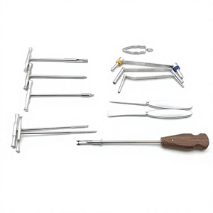 Kit d'instruments orthopédiques manuels en acier inoxydable pour grands fragments osseux des membres inférieurs, avec poignée chirurgicale, CE ISO13485 - Product Image 4