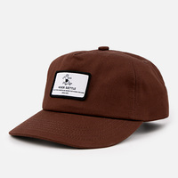 Gorra de Béisbol de 5 Paneles con Parche de Logotipo Personalizado, de Algodón, con Visera Corta de 5.5 cm, Sin Estructura, de Perfil Bajo, para Hombre, Estilo Casual y Urbano
