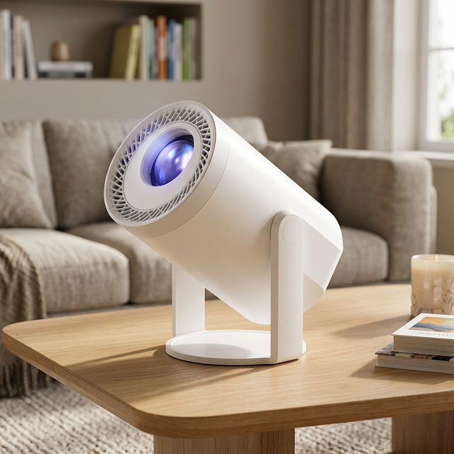 Hot Selling Android LCD 4K Low Noise Projector Game Home Theater 200ANSI Lumen 4K Screen Mirror AllwinnerH723 Wifi BT Proyector
