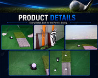 Simulateur de golf AR d'intérieur complet, équipement d'entraînement sportif AR avec projecteur laser et double capteur de caméra haute vitesse pour adultes