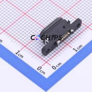 HYCW210-USBD05-146B USB Connector SMD Connector Micro-B Female Horizontal Mount 5P - Product Image 2
