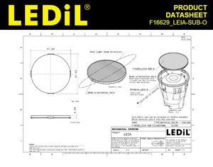 Ledils F16629_LEIA-SUB-O Série LEIA Sublentille LED PMMA à Faisceau Ovale Elliptique Φ47.82mm Optique Secondaire - Product Image 3