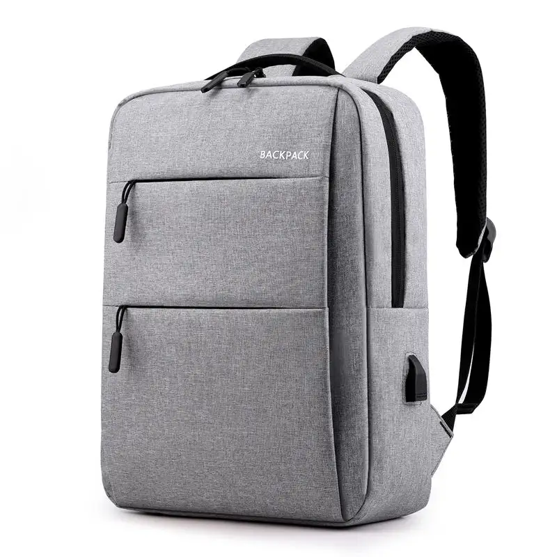 Branded Custom Logo Large Cationic Fabric Multifunctional Travel Business Smart Laptop Backpacks Usb Charging Notebook Bags