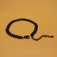 Nouveau bracelet en acier inoxydable 18K de 6 mm de large, motif feuille d'olivier émaillée colorée, pour femmes