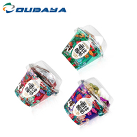 Contenedor de plástico PP con logotipo personalizado, vaso desechable de yogurt y avena de 250g, bote con tapa para mascotas
