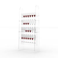 Présentoir à vin en acrylique, meuble de rangement pour spiritueux, grille de rangement transparente, présentoir à bière simple, organisateur de rangement en acrylique