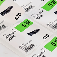 Étiquettes de codes-barres à données variables pour chaussures et vêtements personnalisés - Autocollants de prix avec code QR imperméables