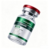 Étiquettes personnalisées imperméables pour flacons de 3 ml, 5 ml, 10 ml, autocollants pour suppléments de peptides avec service de conception gratuit
