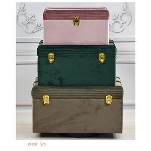 Nhung bao phủ gỗ lưu trữ ngực Thân hộp cho nhà lưu trữ & tổ chức - Product Image 2