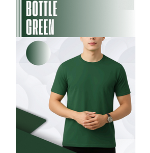 180 GSM Cotton T-<b>Shirt</b> For <b>Men</b> Round Neck Soft Skin Friendly Fabric Casual Style Comfortable Fit Suitable For Home <b>Work</b> Or Gym - Product Image 3