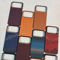 Étui magnétique en fibre de carbone pour iPhone 17 16 Pro, coque de protection pour objectif d'appareil photo en métal, coque rigide en PC