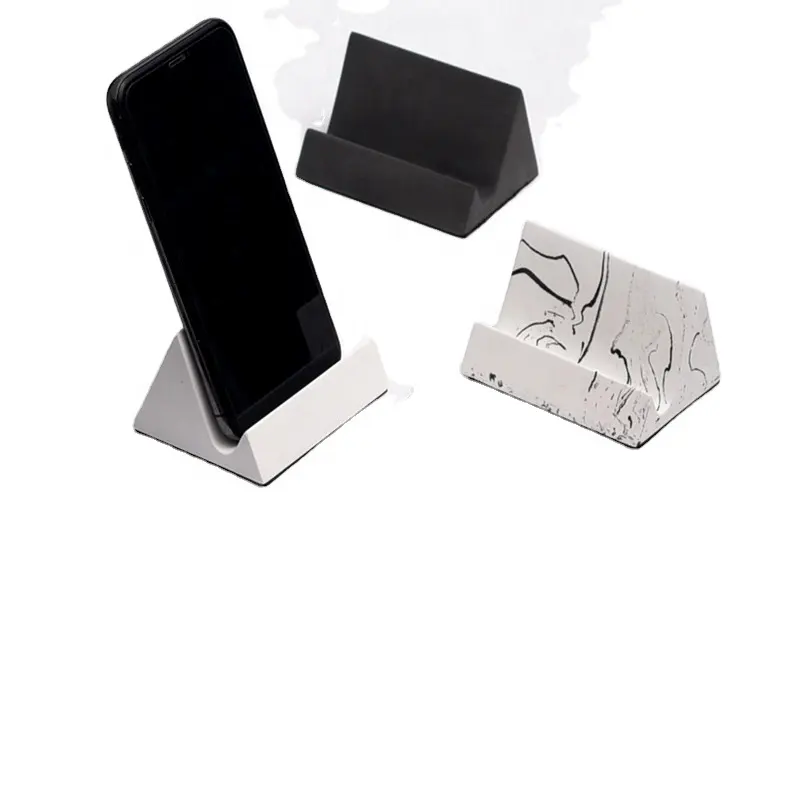 Оригинальный дизайн простой в нордическом стиле, оригинальный бетонный держатель для мобильного телефона, планшета, подставка для сотового телефона