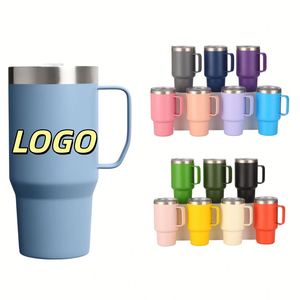 Vente en gros de mini-tasses à vin en acier inoxydable de 60 ml (2 oz) avec logo personnalisé, tasses à café réfrigérées portables pour voiture et extérieur avec paille - Product Image 1