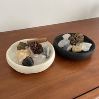 Plateau en céramique sans flamme pour pierres aromatiques, base de diffuseur d'huiles essentielles et décoration intérieure