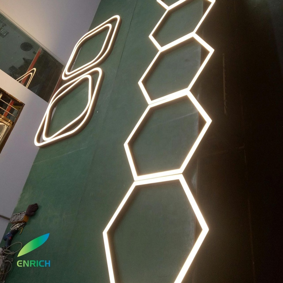 Light Garage Honeycomb Hexagonal Led Garage Ceiling Light Car Shop and Garage Working Light