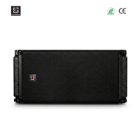 Speaker Line Array Neodymium Ganda 10 Inch 1600W Sistem Audio Profesional untuk Acara Panggung Konser Pertunjukan Langsung PA