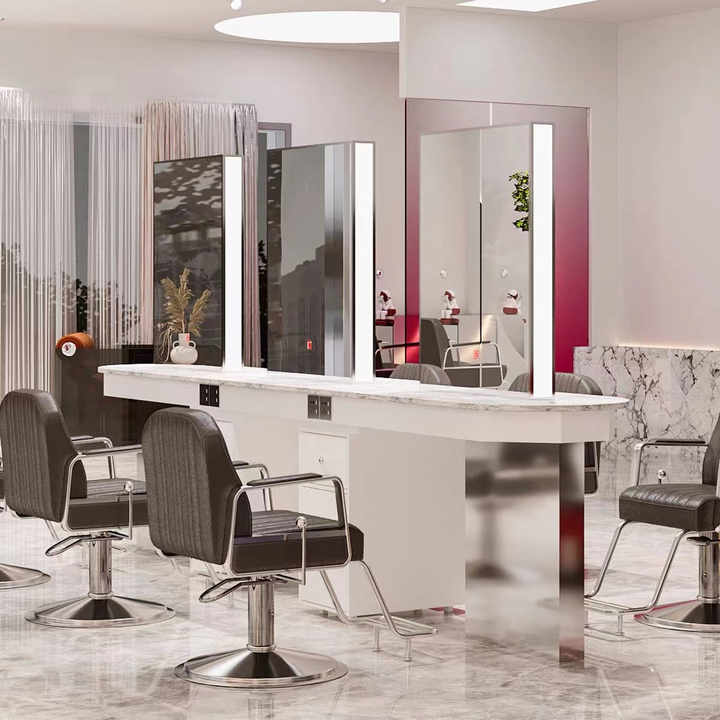 Hot sale Hair Salon Furniture modern Hairdressing LED Lighted