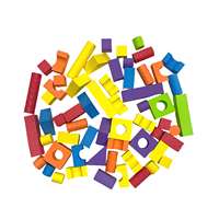 Ensemble de blocs de construction EVA, 30 pièces, jouets de construction en mousse souple et légère, blocs d'empilage éducatifs, jouet de modélisation, jouet DIY, personnalisable