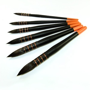 Su misura Logo Fine dettagli Gouache olio acquerello pennello rotondo scoiattolo capelli acrilico arte <span class=keywords><strong>pittura</strong></span> <span class=keywords><strong>pennelli</strong></span> - Product Image 3