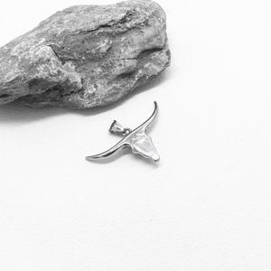 Nouveau Collier Pendentif Tête de Taureau en Acier Inoxydable Couleur Acier, Style Punk Tendance, Pendentif en Acier Titane, Bijoux pour Hommes - Product Image 5