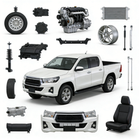 Couvre-pare-chocs arrière avec feux antibrouillard pour Hilux Vigo AN10 AN20 2005-2011 Qualité OEM Acier