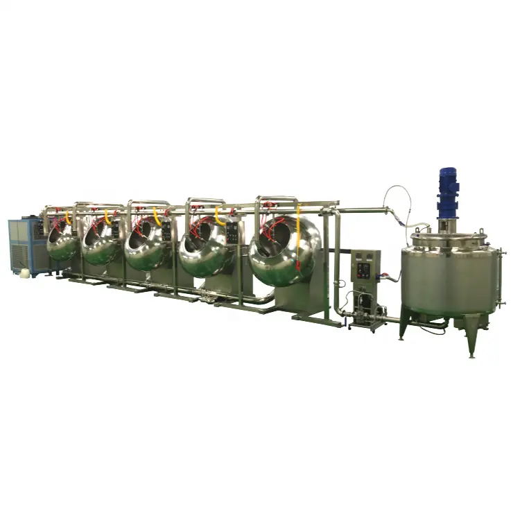 chocolate spray coating machine chocolate covered nuts making machine