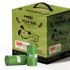 Adequate Stock OEM/ODM Pattern Logo Colourful Friendly Small Animals <b>Compostable</b> Easy Tear Off Biodegradable Dog Poop <b>Bag</b> - Product Image 1