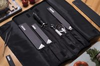 Tas Pouch Zipper Profesional untuk Menyimpan Pisau Koki Heavy Duty dengan Kapasitas 150LB dan 10-14 Kantong