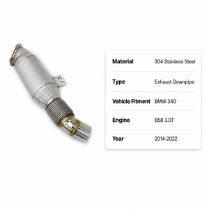 Tubería de Escape de Acero Inoxidable Personalizada LK, Tubos de Escape Deportivos de Alto Rendimiento, Ajuste Directo con Pernos para <span class=keywords><strong>BMW</strong></span> <span class=keywords><strong>340</strong></span> B58 3.0T 2014-<span class=keywords><strong>2022</strong></span> - Product Image 4