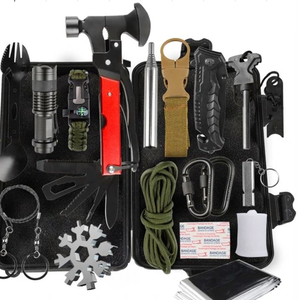 Nuevo Kit <span class=keywords><strong>de</strong></span> Supervivencia DIY 21 en 1, Equipo y Herramientas Impermeables para Exteriores, Suministros Tácticos <span class=keywords><strong>de</strong></span> Primeros Auxilios, Kit <span class=keywords><strong>de</strong></span> Herramientas <span class=keywords><strong>de</strong></span> <span class=keywords><strong>Material</strong></span> ABS - Product Image 1