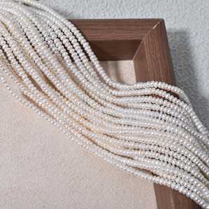 WENCHI 1213 Cuentas Planas Blancas de Agua Dulce de 2-2.5MM, 30g para Accesorios Hechos a Mano, Producto Natural - Product Image 4