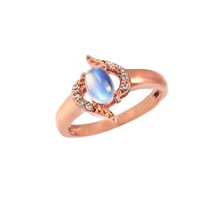 Natural Moonstone Engagement Primrose Women <b>Ring</b> <b>Silver</b> Anniversary Gifts Gifts for Women Bulk Product - Product Image 3