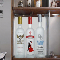 Bouteilles en verre dépoli cylindriques pour vodka 500ml 700ml 750ml vides avec logo personnalisé pour la conservation de la tequila, du brandy, du gin, du whisky et des spiritueux
