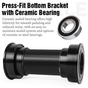 Plato hueco integrado LeBycle BB86/<span class=keywords><strong>BB92</strong></span> soporte inferior de cerámica a presión para bicicletas de montaña y carretera - Product Image 2