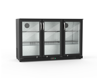 Nouvelle Arrivée Mini-réfrigérateur encastrable en acier inoxydable, vitrine 3 portes, température unique, refroidissement par air, contrôle numérique, automatique