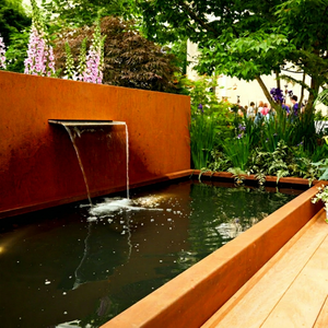 Fuente de Agua Moderna para Jardín Gnee Garden, Cascada Metálica, Ecológica, de Acero Inoxidable, Grande, para Patio, Interior del Hogar - Product Image 1
