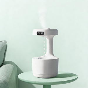 Humidificateur à goutte <span class=keywords><strong>d</strong></span>'eau anti-gravité, fonctionnement <span class=keywords><strong>silencieux</strong></span>, protection contre la marche à sec, lampe <span class=keywords><strong>d</strong></span>'ambiance, usage domestique, diffuseur <span class=keywords><strong>d</strong></span>'<span class=keywords><strong>air</strong></span> purificateur en gros - Product Image 2