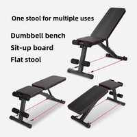 Banc de musculation pliable avec planche de rééducation, pour exercices de pression abdominale et abdominaux