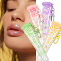 2025 S.f.r Kleur Aangepaste Label Groothandel 4 Kleuren Fruit Smaak Langdurig Hydraterende Lip Jelly Masker Sprankelende Lipgloss