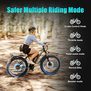 26인치 48V/1000w 리어 허브 모터 자전거 7단 기계식 디스크 브레이크 전기 산악자전거 풀 서스펜션 - Product Image 5