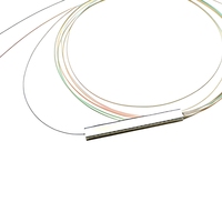 Grosir 1*n 2*n Tabung Baja Tipe Mini G657A 0.9mm Fiber Optic PLC Splitter