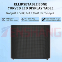 Support de bureau de DJ visuel sans couture Façade Booth Podium Table Portable Led Écran d'affichage vidéo 1.8 Dj Booth