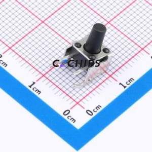 GT-TC101A-H095-L1 Tactile Switch Through hole,6x7.5mm Switch Single Pole Single Throw Round Button 1.6N Right Angle Insert - Product Image 1