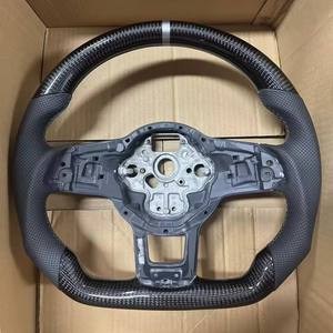 Volant en cuir suédé en fibre de carbone pour VW <span class=keywords><strong>Golf</strong></span> MK7 7.5 GTI GTD <span class=keywords><strong>GTE</strong></span> R 2013-2020 Polo GTI pour Tiguan pour Passat DSG - Product Image 5