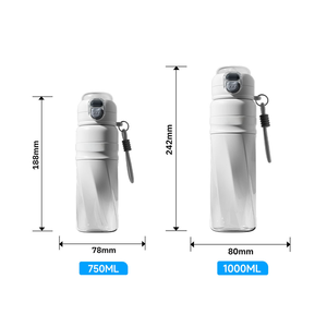 Borraccia Sportiva Premium da 34oz in Tritan per Alimenti, con <span class=keywords><strong>Spray</strong></span> Rinfrescante, Apertura One-Touch, Doppio Beccuccio, Cinghia Intrecciata e Logo Personalizzabile - Vendita all'Ingrosso - Product Image 6