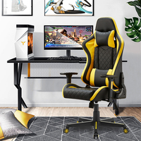 La Chine fournit une chaise de jeu RVB ergonomique confortable accoudoir en acier inoxydable Offre Spéciale chaise pivotante rouge bleu blanc pour la maison