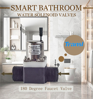 Vanne solénoïde à impulsion et verrouillage 2 voies G1/2" basse pression DC3.6V à économie d'énergie pour système de chasse d'eau de urinoir à capteur