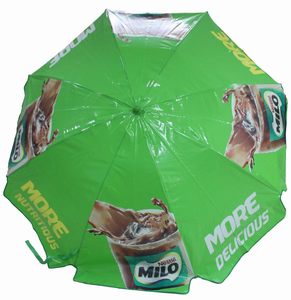 Sombrilla de Playa Plegable Promocional <span class=keywords><strong>Milo</strong></span> Industrial de 105 cm, 350 g/m², Impermeable, de Poliéster, con Inclinación de Acero Inoxidable para Exteriores y Hospitales - Product Image 2