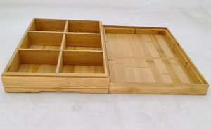 Organizer per bustine di tè in bambù, scatola <span class=keywords><strong>da</strong></span> tè con coperchio e 6 scomparti, porta bustine <span class=keywords><strong>da</strong></span> tè per regali <span class=keywords><strong>da</strong></span> ufficio, scatola <span class=keywords><strong>da</strong></span> tè, naturale - Product Image 6