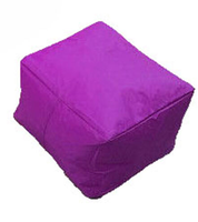 Pouf carré traditionnel Oxford fait main, rembourré de billes, repose-pieds pour salon et chambre, revêtement en tissu